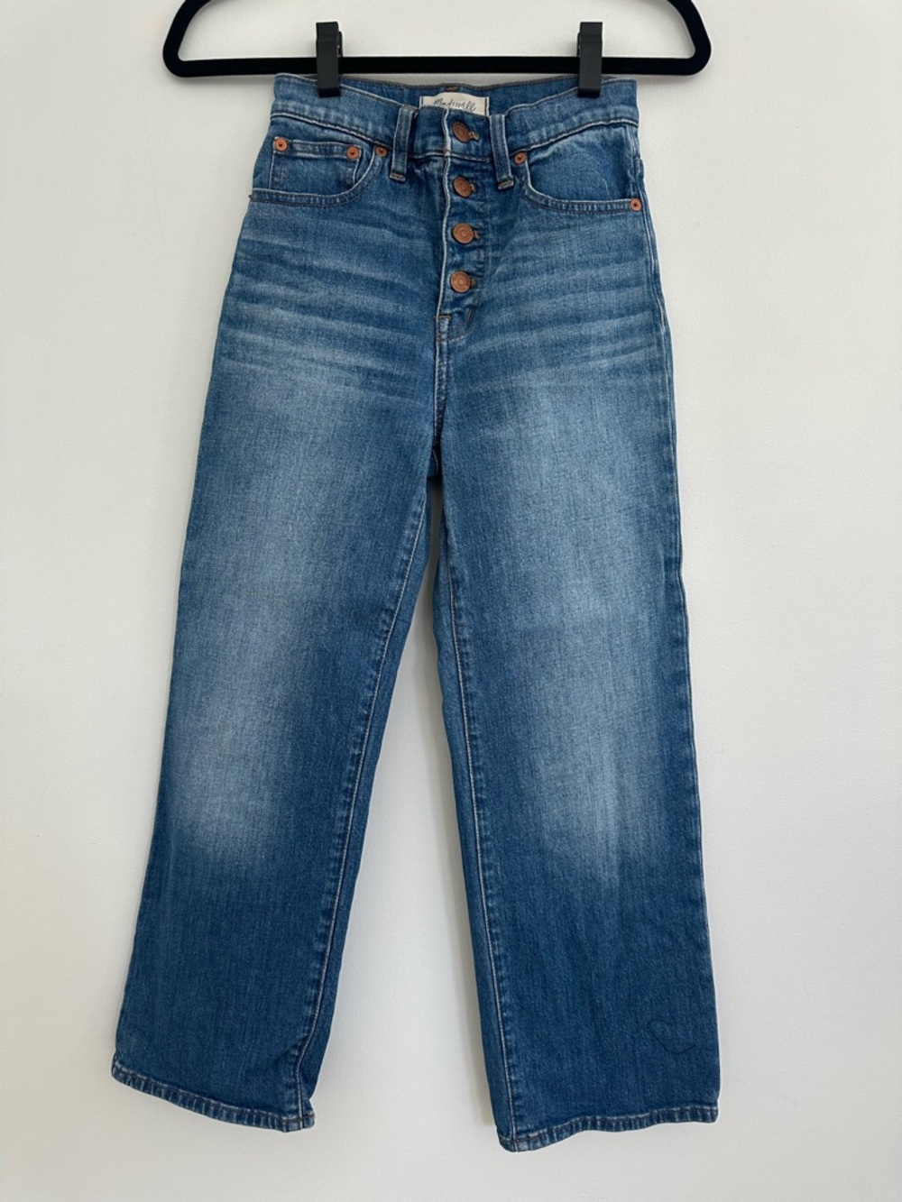 Madewell High-Rise Wide-Leg Jeans in Blue